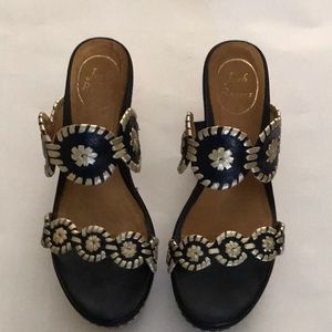 Jack Rogers Leather Wedge sandals